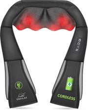 Cordless Massager - Shiatsu Neck and Shoulder Massager with Heat, FSA HSA Eligib