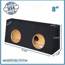 Single Cab / Regular Cab 8" Dual Sealed Sub Box Subwoofer Enclosure Speaker Box