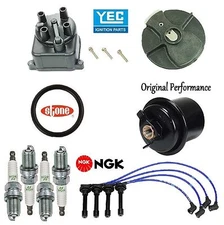 Tune Up Kit Fuel Filter Cap Rotor Wire Plugs for Acura Integra LS;RS; 1.8L 95-96