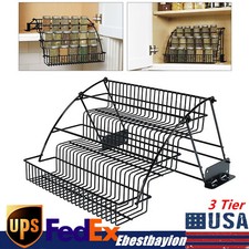 3 Tier Pull Down Spice Rack Organizer Cabinet...