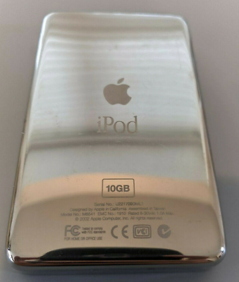 iPod Classic Scroll-Wheel 1st Gen 10GB (2002) (M8541 iPod Classic Scroll-Wheel 1st Gen 10GB (2002) (M8541
