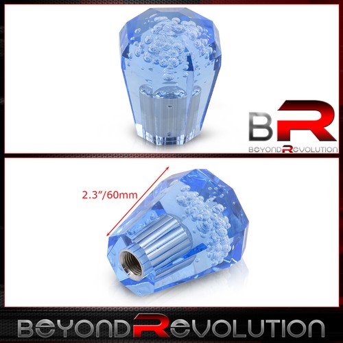 2.3" 60mm Diamond Bubble Shift Knob Automatic Manual Transmission Shifter Blue - Picture 2 of 2