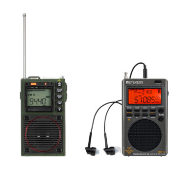 Retekess Ham Radio Full Range TR111 DSP Digital Display TR110 Receiver SOS Alarm