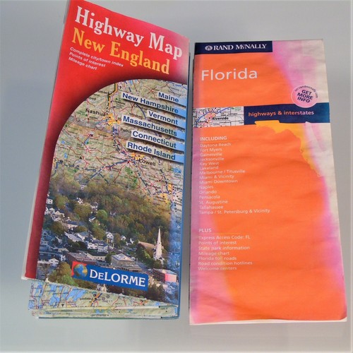 Maps Highways FL New England Eastern States Universal DeLorme Rand McNally AAA - Picture 4 of 12
