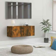 vidaXL TV-Schrank Braun Eichen-Optik 80x30x30 cm Fernsehschrank Holzwerkstoff