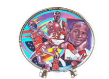 Michael Jordan NBA Basketball Superstar Collector 4,5" piatto + supporto decorazione