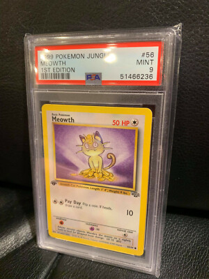 世界97枚 PSA9 ニャース 旧裏 meowth PSA 9 Non-Holo 1st Edition Meowth Pokemon Card Jungle 56/64
