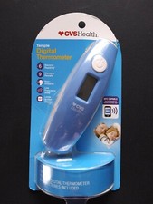 CVS Health Temple Digital Thermometer 6 Second Reading 9 Memory recall