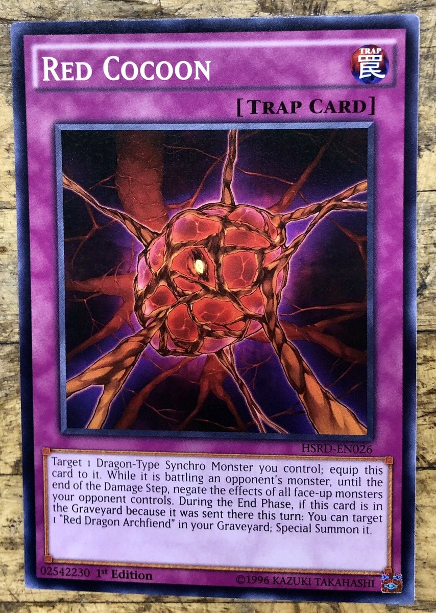 Yu-Gi-Oh! Card: Red Cocoon (HSRD-EN026) - Common - 1st Edition - From High-Speed Riders Set - View #12