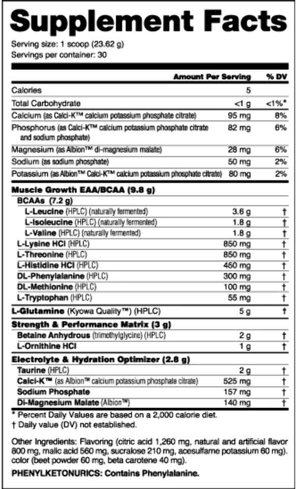 NutraBio Intra Blast Aminoácidos Intra-Entrenamiento, EAA, BCAA - Recuperación Muscular Foto 3 de 3
