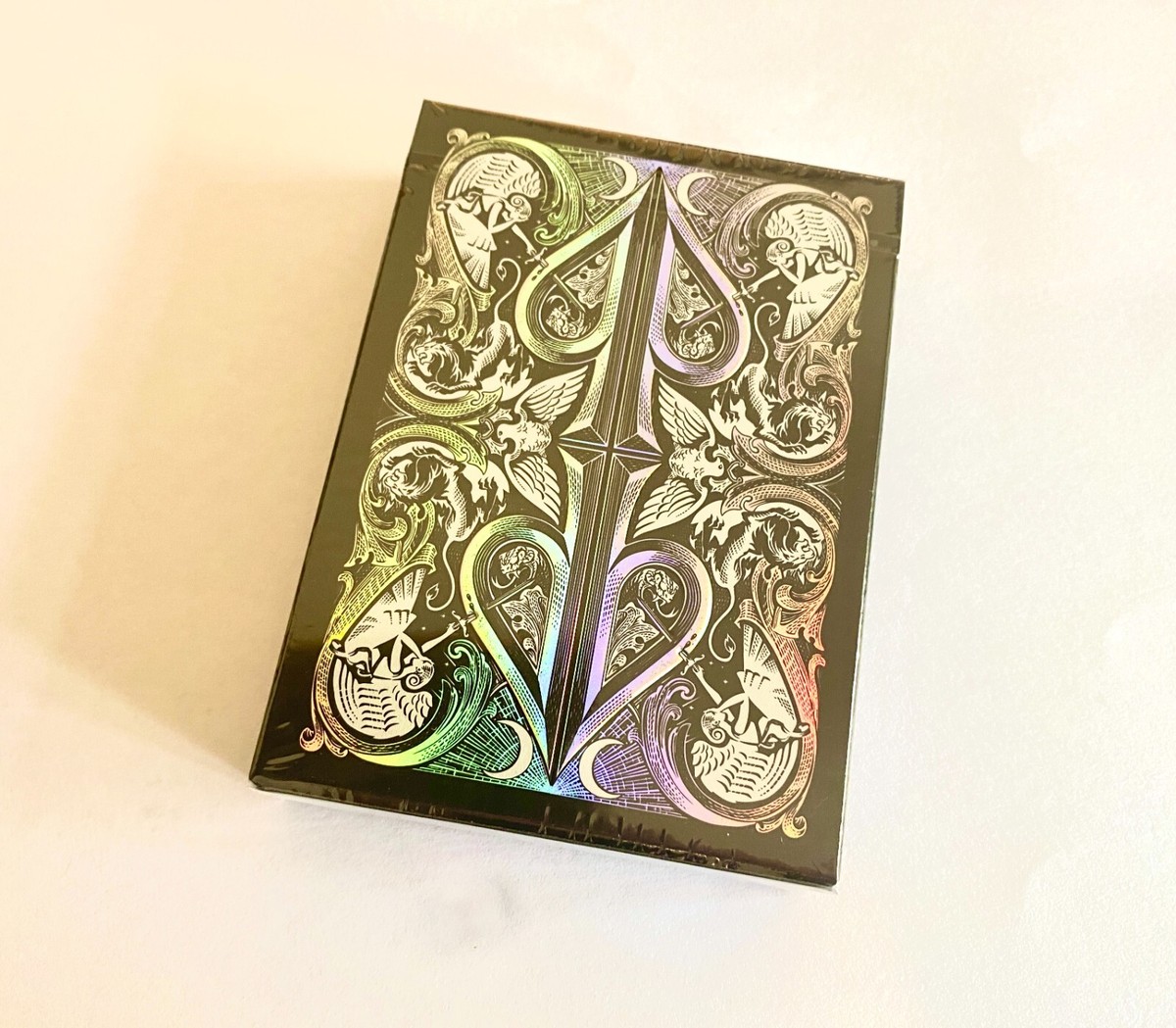 David Blaine Onyx Holographic Split Spades Playing Cards - Red 