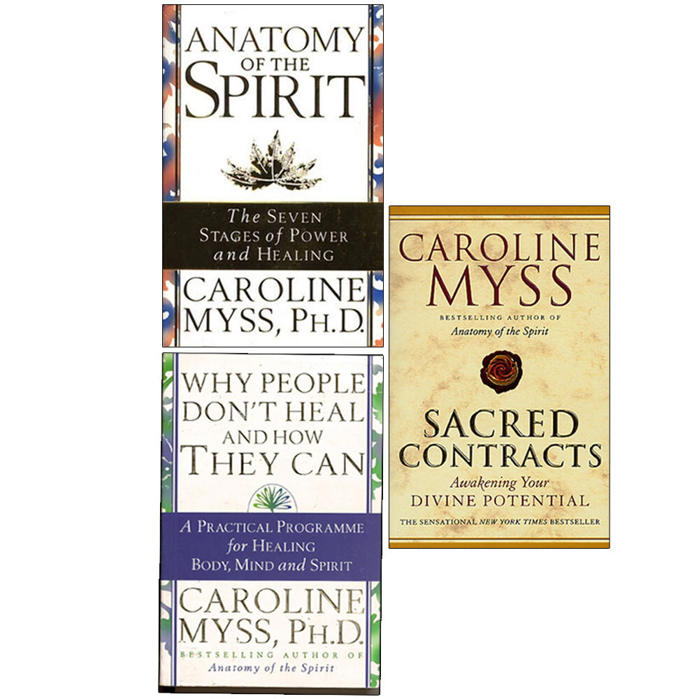 Caroline Myss 3 Books collection Set Why People Don't Heal & Sacred Contracts