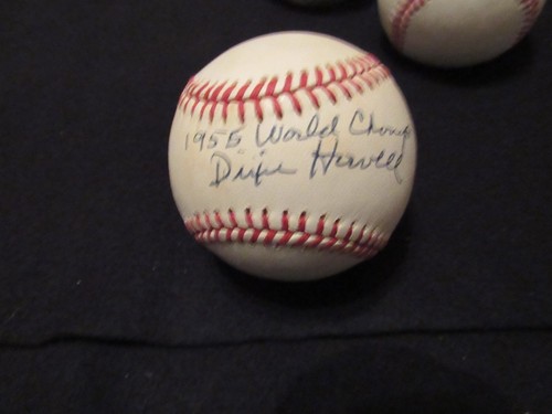 1955 Brooklyn Dodgers Dixie Howell with 1955 world champs inscription PSA