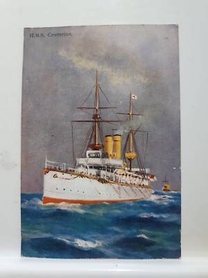 Alte Postkarte, H.M.S. Centurion (6D)