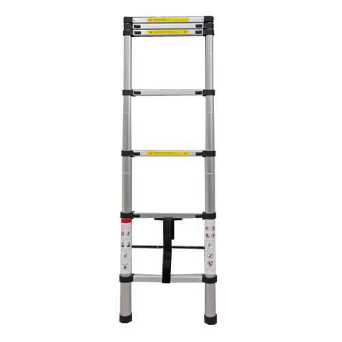 ALUMINIUM ANLEGELEITER TELESKOPLEITER 2M 7 SPROSSEN LEICHT UND PLATZSPAREND - Bild 4 von 5