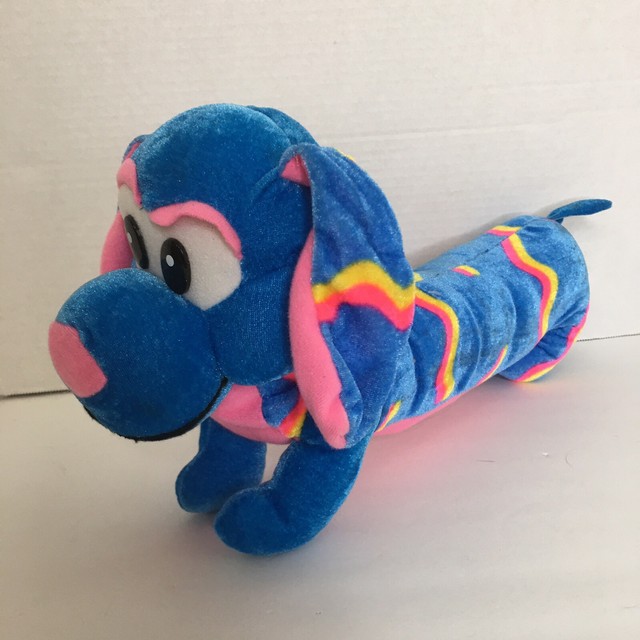 Classic Toy Company Blue Weenie Dog Big Eyes Plush Stuffed Toy Animal