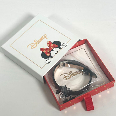 Keep Collective x Disney Black Single Leather Band Reversible Red Christmas Gift