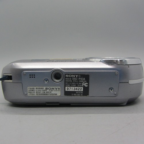 Sony Digital Camera Cybershot DSC-P93a 5.1MP Silver Tested - Picture 6 of 8