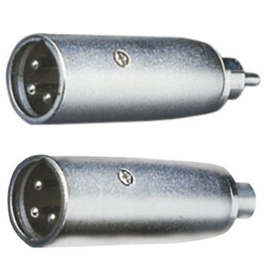 XLR-Stecker (Kanone) Stecker - Phono (Cinch) Adapter - Wahl zwischen Phonostecker oder Buchse