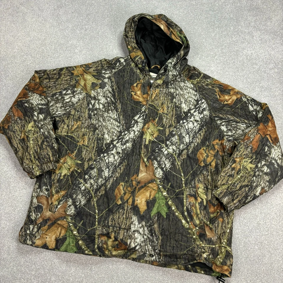 Realtree Jacket Adult Extra Large Brown Workwear Hunting Insulated Camo Hood Men - Image 2 of 4