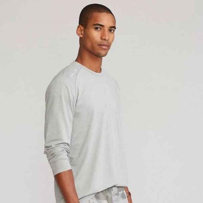 $128 Polo Ralph Lauren RLX mens Classic Micro Mesh Grey Heather