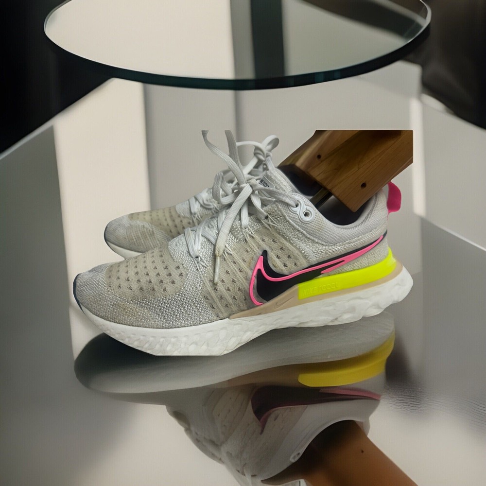 Nike React Infinity Run Flyknit 2 Rawdacious White Pink Womens Running Shoes DJ5396-100