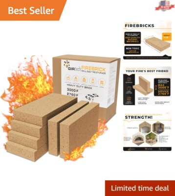 Durable Fireproof Fireclay & Insulating Bricks - Perfect for Domestic Heating