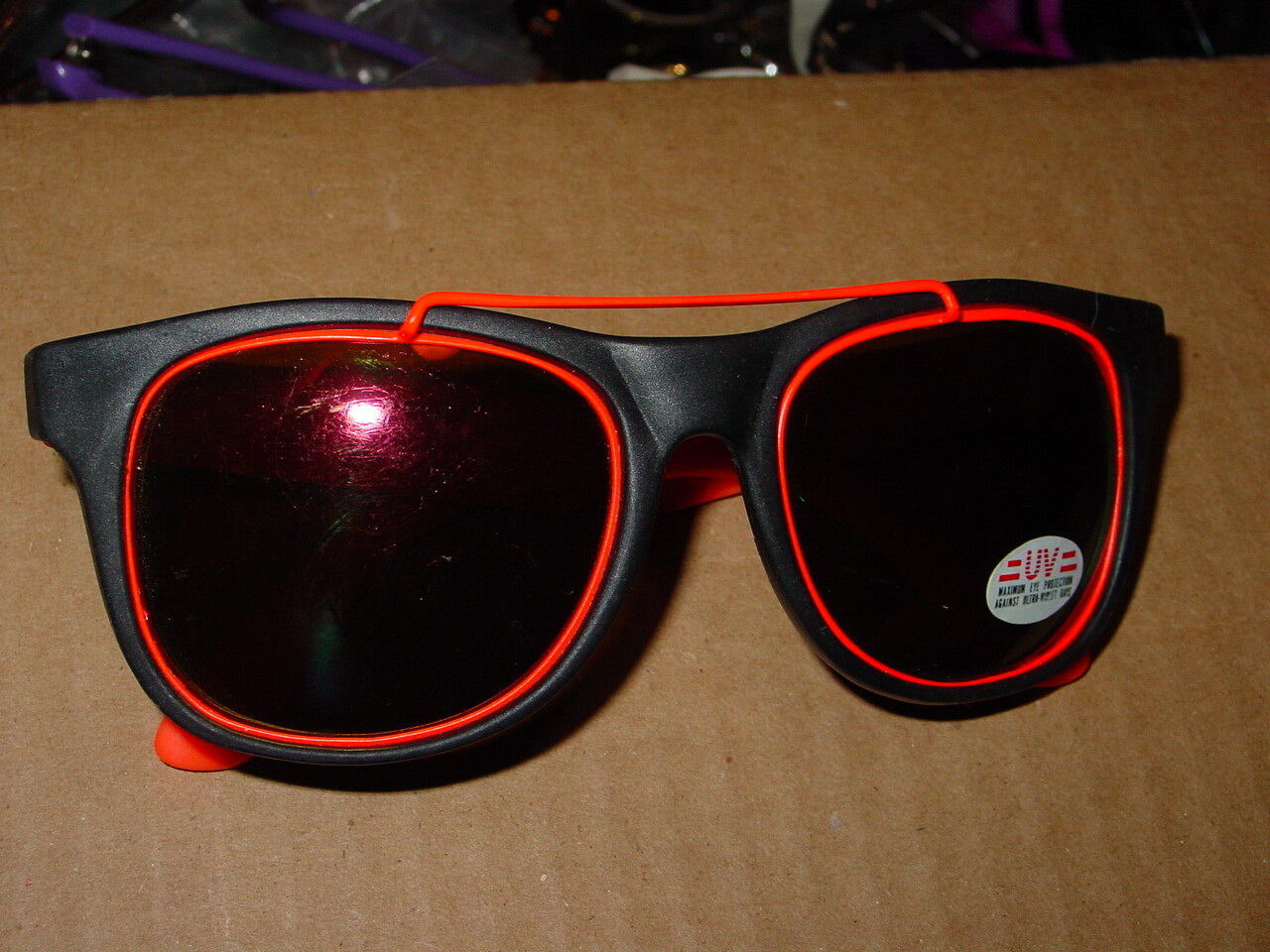 1980s Vintage Retro New Wave Sunglasses Plastic Frame Summer Groove B2-image