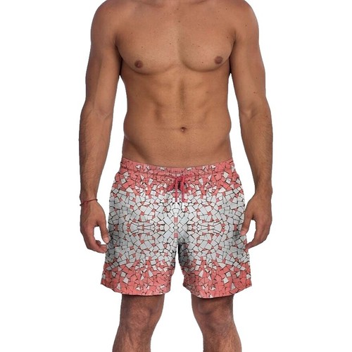 Short de bain surf enfant, 500 Photopalm kaki