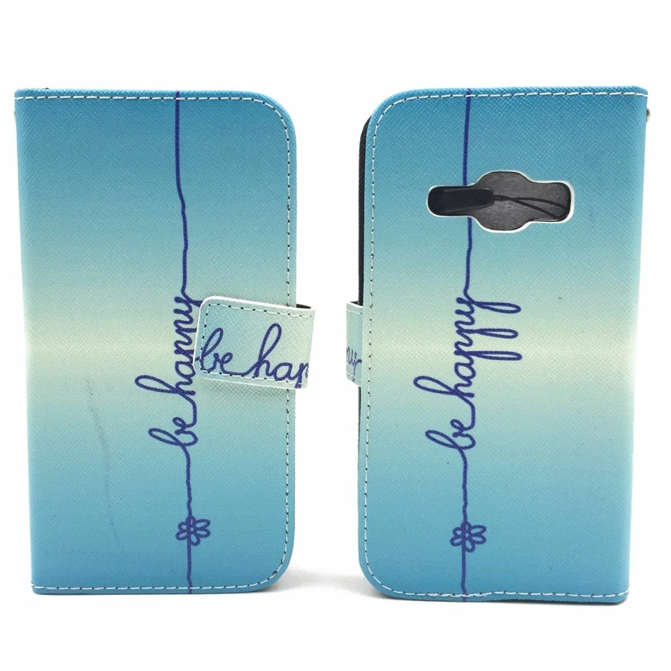 Funda de Teléfono para Samsung Galaxy J1 (2016) Funda Cartera 360 Azul Foto 3 de 4
