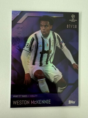 Topps What It Takes - Weston McKennie Curated - Ability - Purple /10