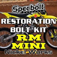 Nickel Wurks RM80 RM85 Restoration Bolt Kit Suzuki RM 60 65 80 85 100 Specbolt