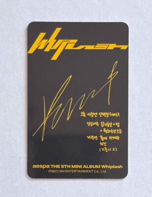 Aespa 5th Mini Album WHIPLASH Official Photocard + Target Japan