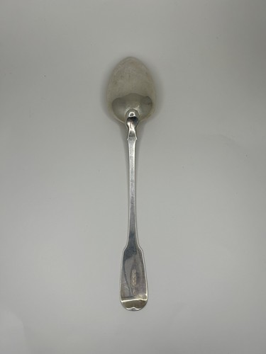 12" Large Serving Spoon Sterling Silver London 1816 Antique Fine Dining - Picture 3 of 4