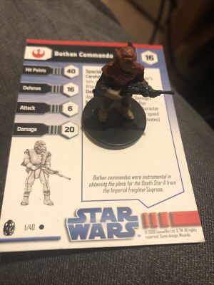 Bothan Commando Star Wars Miniatures : Bothan Commando / Commando Bothan 1/40 | eBay