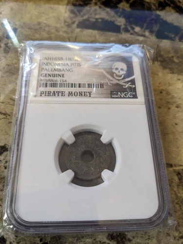 NGC (AH1658-1805) Indonesia Pitis -Palembang- Genuine Pirate Money