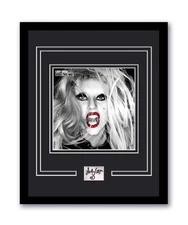 Born This Way Lady Gaga Autographed Signed 11x14 Framed Photo ACOA