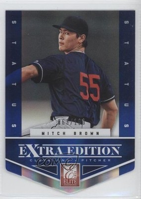 2012 Elite Extra Edition Status Blue Die-Cut 63/100 Mitch Brown #160 0p8