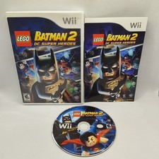 LEGO Batman 2: DC Super Heroes Nintendo Wii CIB COMPLETE Manual Tested Works