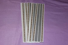 Mrs. Grossman's LOT of 25 Strips Vintage Checks & Dot Design Line Stickers! ROLL