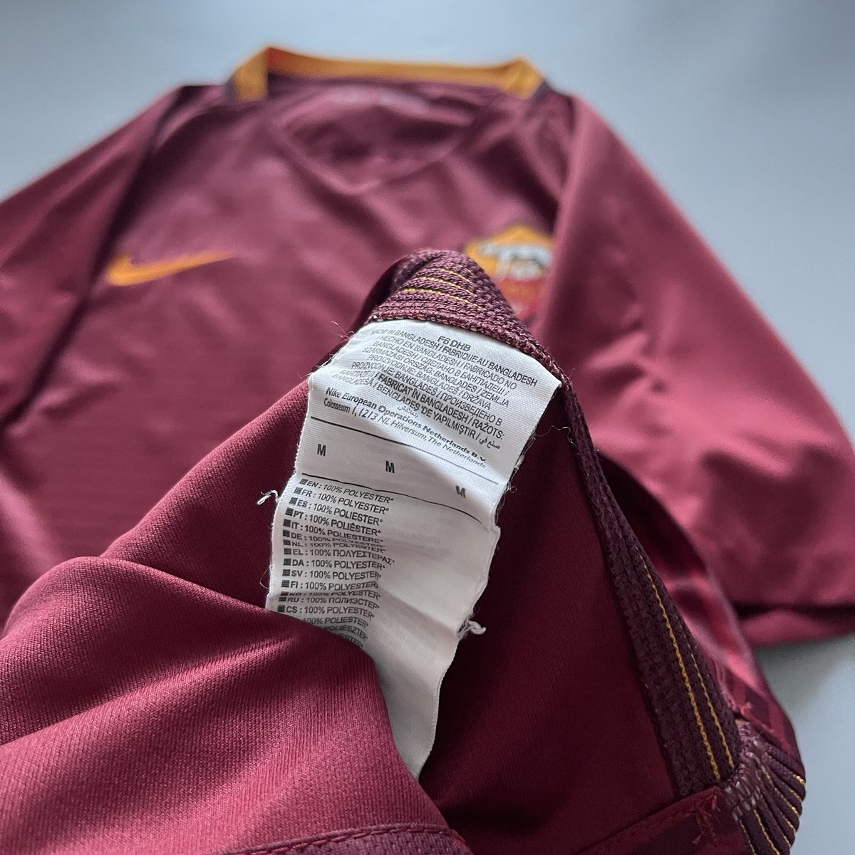 AS ROMA NIKE 2016/2017 FOOTBALL SOCCER HOME JERSEY #11 SALAH SIZE