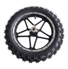 Vorderrad 2.50-10 Felge Reifen Schlauch Motocross Dirt Bike Crossreifen schwarz