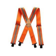 Reflective Safety Suspenders Work Suspenders with Hi Viz Orange Reflective
