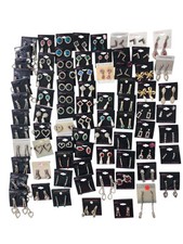 Wholesale high quality Jewelry lot of 106 pairs crystal rhinestone stud Earrings