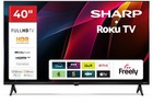 Sharp 40HD2025K Roku Full HD LED Frameless 40 Smart TV with Freely Black A