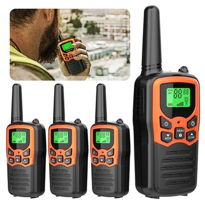 Long Range 10km Walkie Talkie Two Way Radio Charge Headset Waterproof 2/4 Pack