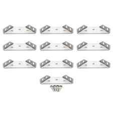 Silver Stainless Steel Furniture Corner Protectors Stainless Steel Bracket Cu...