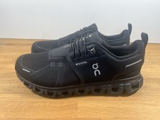 On Running Cloud 6 WP Mens UK 7.5 Black Waterproof Trainers Sneakers