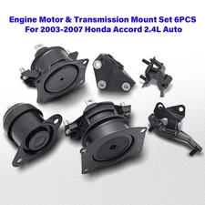 Engine Motor & Transmission Mount Set 6PCS For 2003-2007 Honda Accord 2.4L Auto