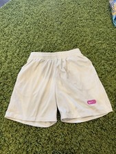 Nike Shorts Boys Small Dri FIT Gym Training Mesh Light Bone Fuchsia Large NWT